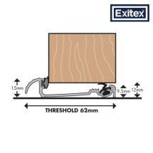 EXITEX REPLACEMENT SEAL 1metre MXS15/2 FRONT