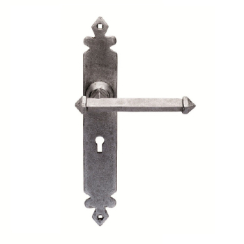 Ludlow Foundries Pewter Effect Tudor Lever Furniture