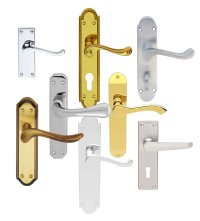 Traditional Lever Handles On Backplate