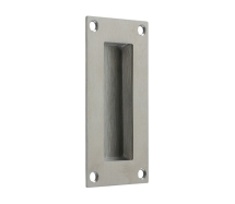 ZOO HARDWARE ZAS10SS FLUSH PULL 100mm x 50mm SATIN STAINLESS STEEL