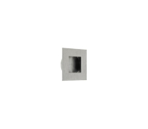 ZOO HARDWARE ZAS40ASS SQUARE FLUSH PULL 30mm x 30mm SATIN STAINLESS STEEL