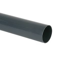 FLOPLAST 68mm ROUND DOWNPIPE ANTHRACITE RP2.5 2.5 metre