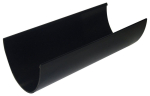 FLOPLAST HI-CAP GUTTER RGH4 BLACK 4 metre