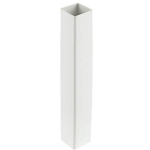 65mm SQUARE DOWNPIPE WHITE 2.5metre