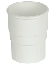 PIPE SOCKET HALF ROUND WHITE RS1 EACH