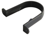 PIPE CLIPS HALF ROUND BLACK RC1 BLACK