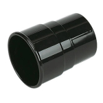 PIPE SOCKET HALF ROUND BLACK RS1 EACH