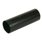 FLOPLAST 68mm ROUND DOWNPIPE BLACK RP2.5mtr