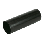 FLOPLAST 68mm ROUND DOWNPIPE BLACK RP4 4metre