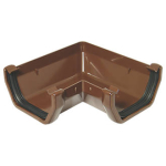GUTTER ANGLE 90o BROWN SQ RAS1
