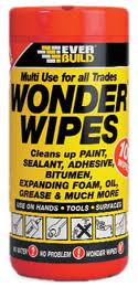 Everbuild Multi-Use Wonder Wipes (100) Tub Everbuild Multi-Use Wonder Wipes (100) Tub