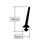 STORMGUARD SPARE RUBBER TO SUIT LOWLINE/SUPERSEAL 1 MTR