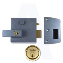 YALE Deadlocking Nightlatch No2 40mm DMG/PB YALE Deadlocking Nightlatch No2 40mm DMG/PB