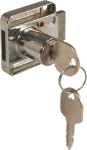HAFELE 18mm CYLINDER CABINET LOCK 232.04.613 L/H MATT NICKEL HAFELE 18mm CYLINDER CABINET LOCK 232.04.613 L/H MATT NICKEL