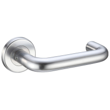 ZOO HARDWARE ZCA030SA 19mm RETURN TO DOOR LEVER ON ROUND ROSE ZOO HARDWARE ZCA030SA 19mm RETURN TO DOOR LEVER ON ROUND ROSE