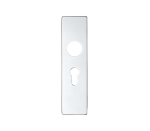 Zoo Hardware ZAA1P Euro Cover Plates 178x44mm Satin Aluminium 47.5mm