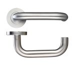 ZOO HARDWARE ZPS030SSS 19mm RETURN TO DOOR LEVER SCREW ON ROSE SATIN STAINLESS STEEL