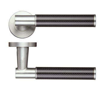 ZOO HARDWARE ZPS130SS 22mm EROS LEVER SCREW ON ROSE SATIN STAINLESS STEEL