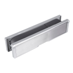 EUROSPEC INTUMESCENT LETTERBOX ASSEMBLIES ES308 SATIN STAINLESS STEEL