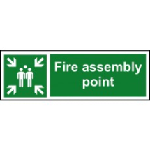Fire assembly point RPVC 600mm x 200mm