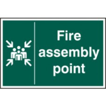 Fire assembly point RPVC 200mm x 300mm