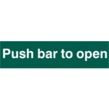 PUSH BAR TO OPEN PVC 200mm x 50mm
