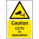 CAUTION CCTV IN OPERATION SAV 200mm x 300mm CAUTION CCTV IN OPERATION SAV 200mm x 300mm