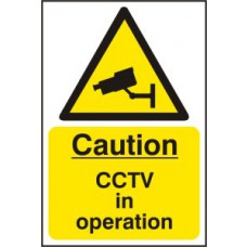 CAUTION CCTV IN OPERATION SAV 200mm x 300mm