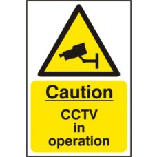 CAUTION CCTV IN OPERATION SAV 200mm x 300mm CAUTION CCTV IN OPERATION SAV 200mm x 300mm