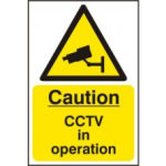 CAUTION  CCTV IN OPERATION RPVC 200mm x 300mm