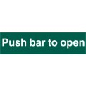 PUSH BAR TO OPEN PVC 200mm x 50mm
