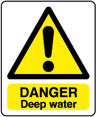 InchDanger Deep WaterInch Sign