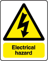 inchElectrical Hazardinch Sign inchElectrical Hazardinch Sign