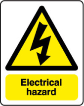 inchElectrical Hazardinch Sign