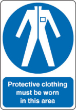 inchProtective Clothing Must Be Worninch Sign inchProtective Clothing Must Be Worninch Sign