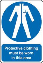 inchProtective Clothing Must Be Worninch Sign