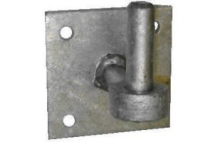153EX HOOK on 4inch x 4inch PLATE GALVANISED