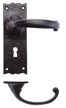 Foxcote Foundries FF111 Traditional Lever On Lock Backplate Foxcote Foundries FF111 Traditional Lever On Lock Backplate