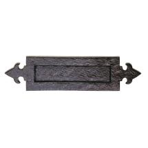 Carlisle Brass Ludlow Black Antique LF5255 Fleur De Lys Letter plate
