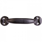 1928 BLACK TUBULAR STEEL PULL HANDLE 152mm