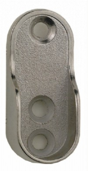 OVAL END SOCKET 30mm x 15mm POLISHED CHROME OVAL END SOCKET 30mm x 15mm POLISHED CHROME