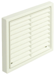 HAFELE FIXED LOUVRE GRILLE WITH ROUND SPIGOT WHITE FINISH 565.30.828