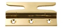 SLOTTED HINGE PAIR SS5050 POLISHED BRASS