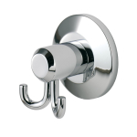 Carlisle Brass DeLeau LW02 CP Tempo Double Robe Hook