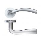 Zoo Hardware ZPZ050 SC Siena Lever On Round Screw On Rose Satin Chrome