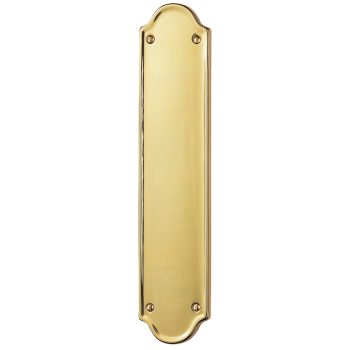 CARLISLE BRASS DL20 SHAPED END FINGER PLATE 305mm x 65mm CARLISLE BRASS DL20 SHAPED END FINGER PLATE 305mm x 65mm