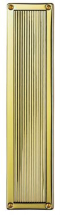 QUEEN ANNE FINGER PLATE POLISHED BRASS M1002 QUEEN ANNE FINGER PLATE POLISHED BRASS M1002