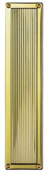 QUEEN ANNE FINGER PLATE POLISHED BRASS M1002 QUEEN ANNE FINGER PLATE POLISHED BRASS M1002