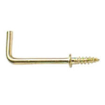 SQUARE BRASS CUP HOOK 32mm