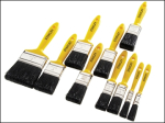 STANLEY PAINT BRUSH SET STAHOBBY10 set of 10 12mm-76mm
